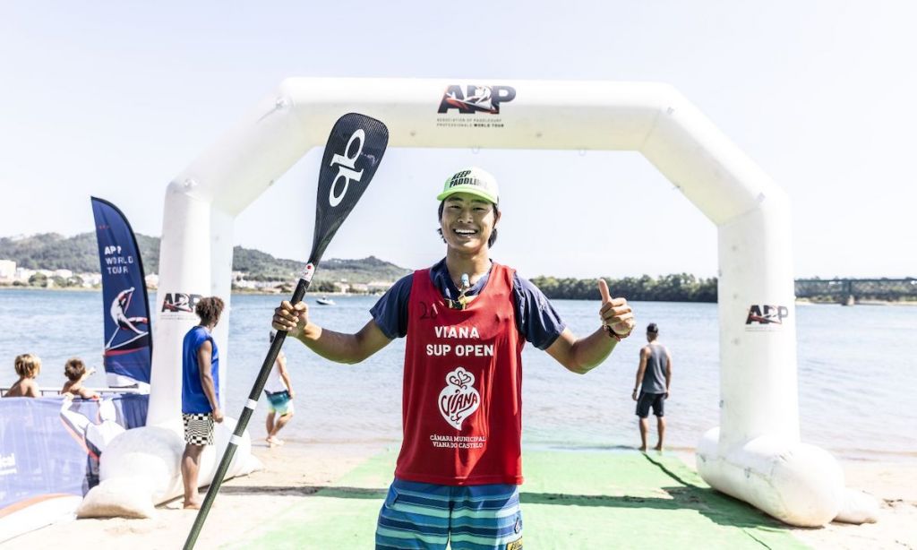 Shuri &#039;Shrimpy&#039; Araki - your men&#039;s Champion at the Viana SUP Open. | Photo courtesy: APP World Tour