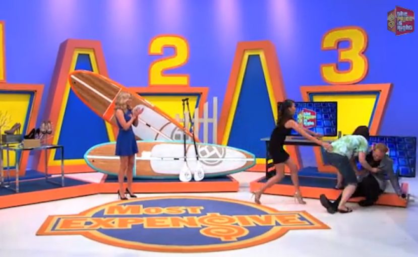 Price Is Right Contestant Gets Stoked On SUP