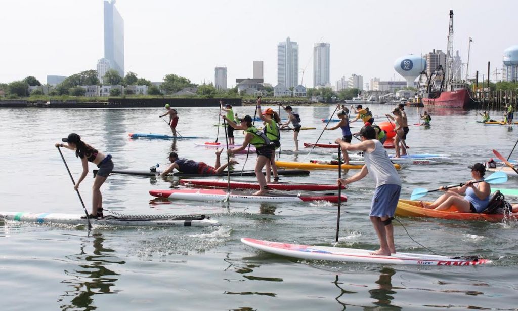 Paddlers participate in the 11th annual Paddle For A Cause at Frank S. Farley State Marina at Golden Nugget Atlantic City.