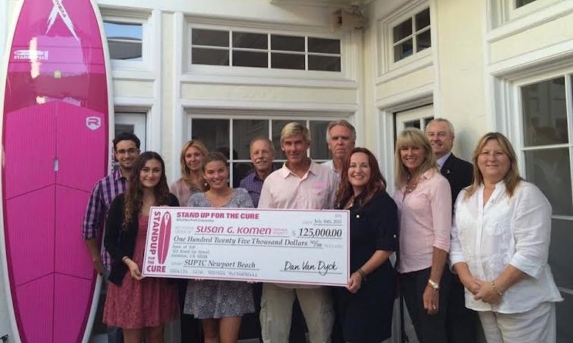 The Ambry Genetic’s Standup for the Cure presented a check in the amount of $125,000 to the Orange County Affiliate of Susan G.
