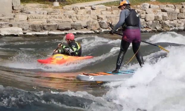 Hannah Ray | Iowa SUP River Surfing