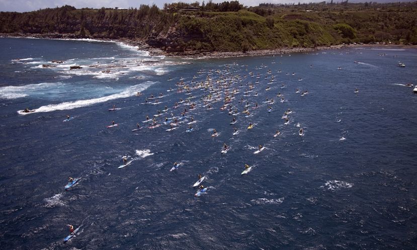 Olukai Ho&#039;olaule&#039;a 2016 start from above. | Photo Courtesy: Olukai