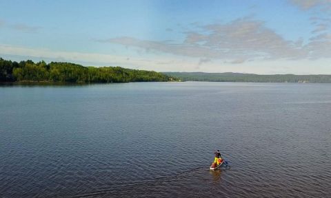 Paul Gauvreau alone on the Ottawa. | Photo via Paul Gauvreau