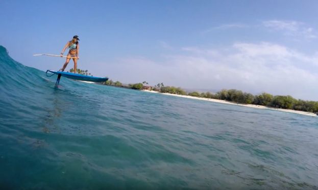 SUP Foiling on the Big Island