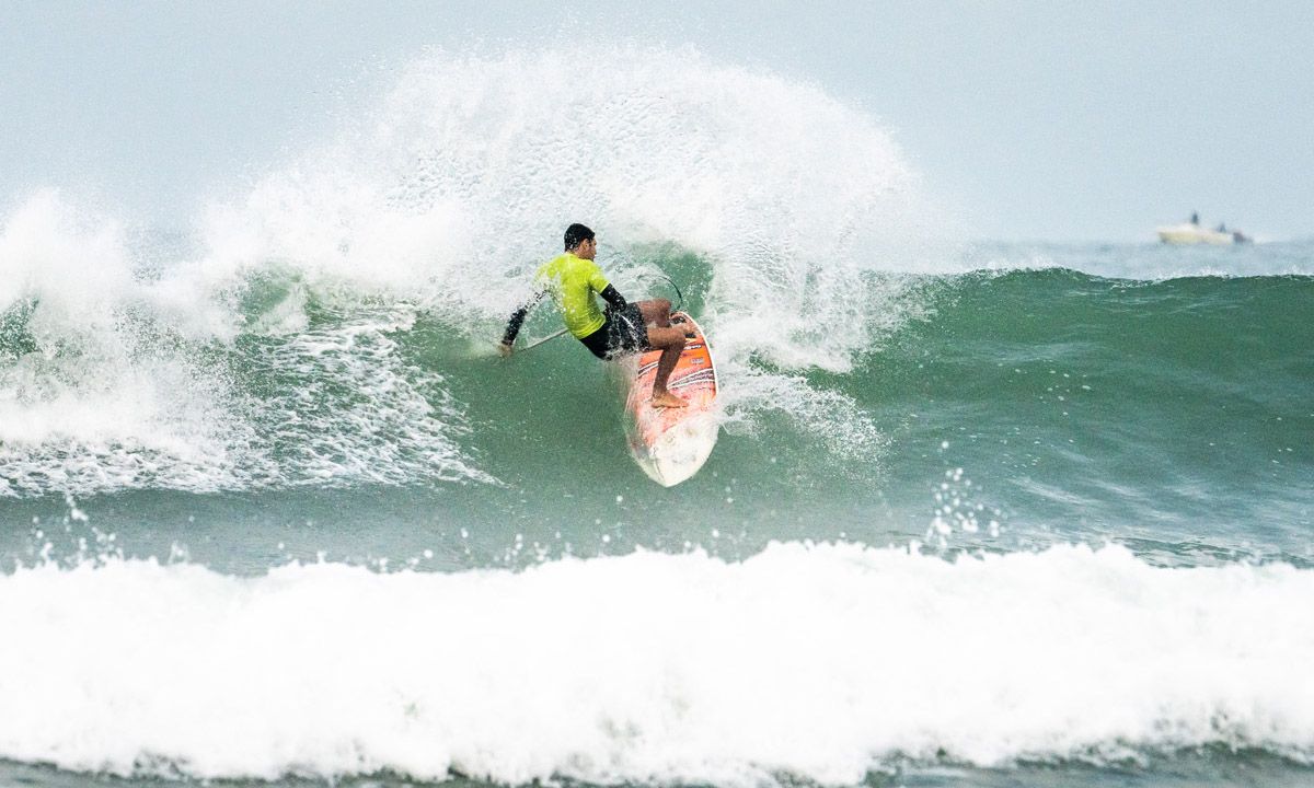 Brazil&#039;s Leonardo Gimenes, a standout on day 2. | Photo: ISA / Sean Evans