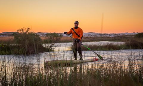Josh Collins prepares for his journey, Operation Phoenix. | Photo Courtesy: BOTE Boards
