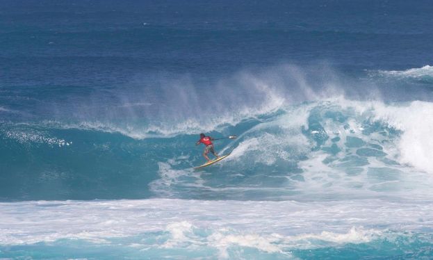 Day one of the Sunset Beach Pro sees spectacular conditions as the World's best step up for Stop 1 of the 2016 Stand Up World Tour. | Photo: Brian Bielmann / Waterman League