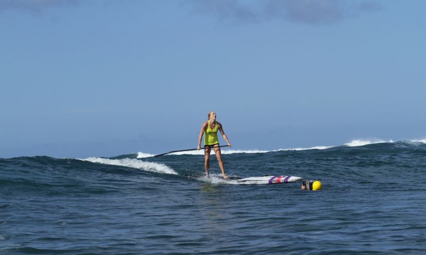 Candice Appleby (Infinity) is unstoppable after making it four wins from four on the 2015 Stand Up World Series. | Photo: Waterman League / Hank Photo