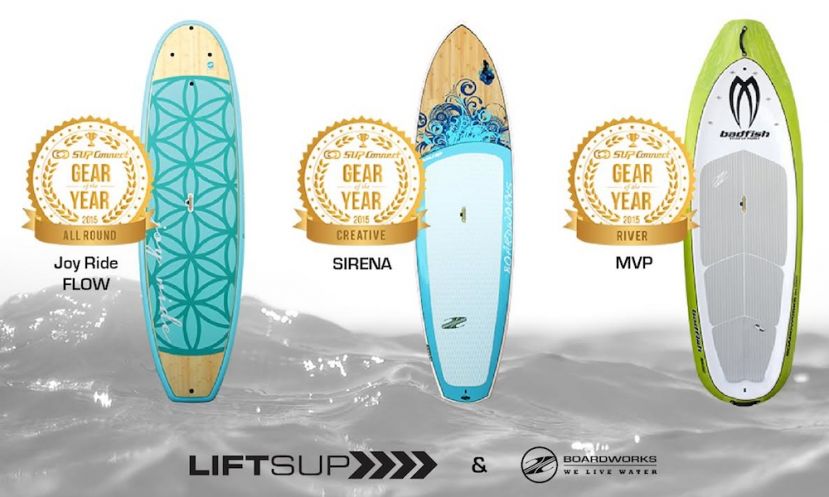 The squad at Sup Think Tank is very proud to have their flagship product, the LiftSUP handle used in all three of the boards that received awards.