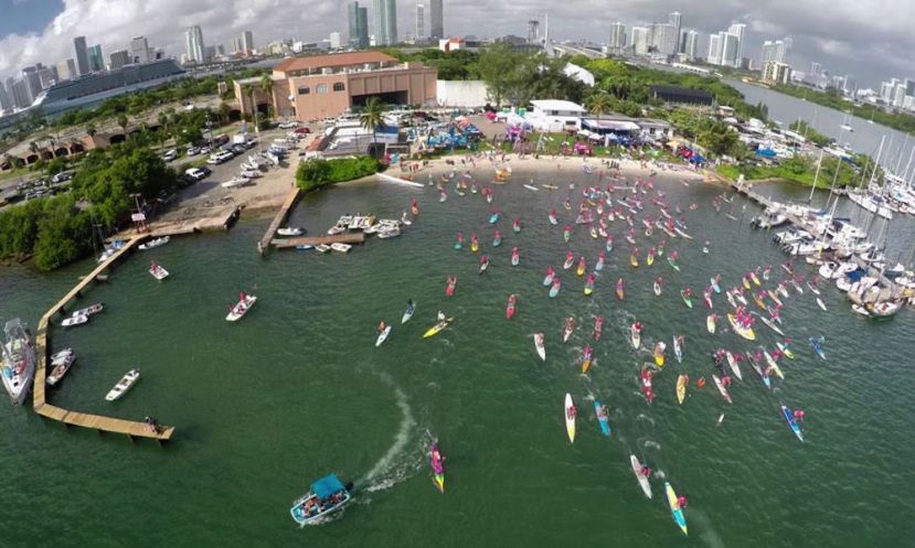 Aerial shot from the 2015 Standup for the Cure Miami event.