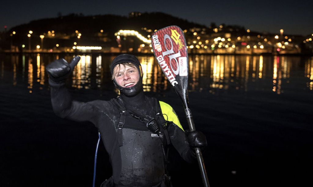 Steinfath all smiles after making it it Norway. | Photo Frederik Clement