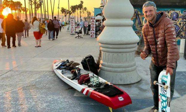 Peter Steinfath in Hermosa Beach. | Photo courtesy: 101 Surf Sports