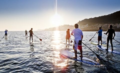 Paddle Boarding the Isle of Wight, England