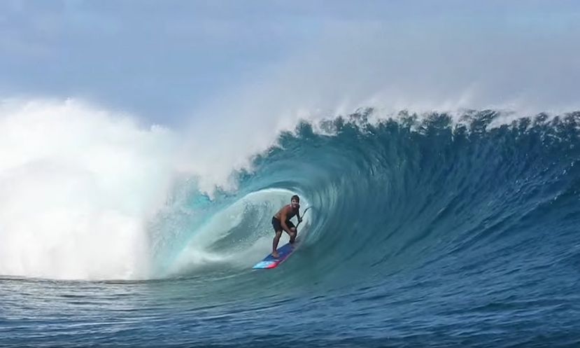 Zane Schweitzer in Tahiti. 