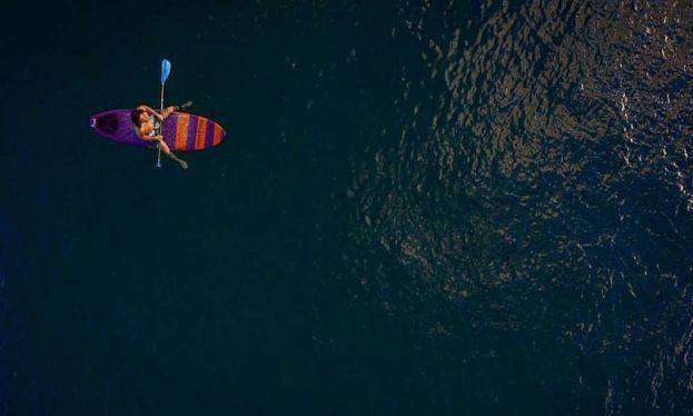 Todd Caranto of Pau Hana SUP enjoying Hawaii. 