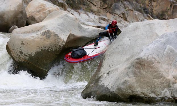 Charlie Head negotiating a gnarly rapid on his journey down the Amazon River. | Photo via: Charlie Head