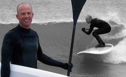 Jimmy Blakeney driving down the line on his Bic Sport Standup Paddle Board. Photo: Bic Sport.