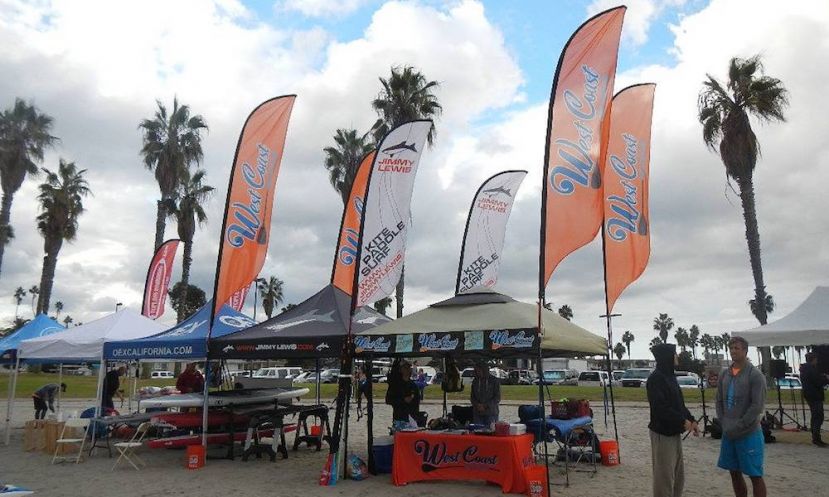 West Coast Paddle Sports representing at a local event in San Diego, CA. | Photo via: West Coast Paddle Sports