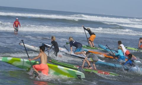 Last year's Boys race start at the SUP Fiesta. | Photo: Jerry Jarramillo