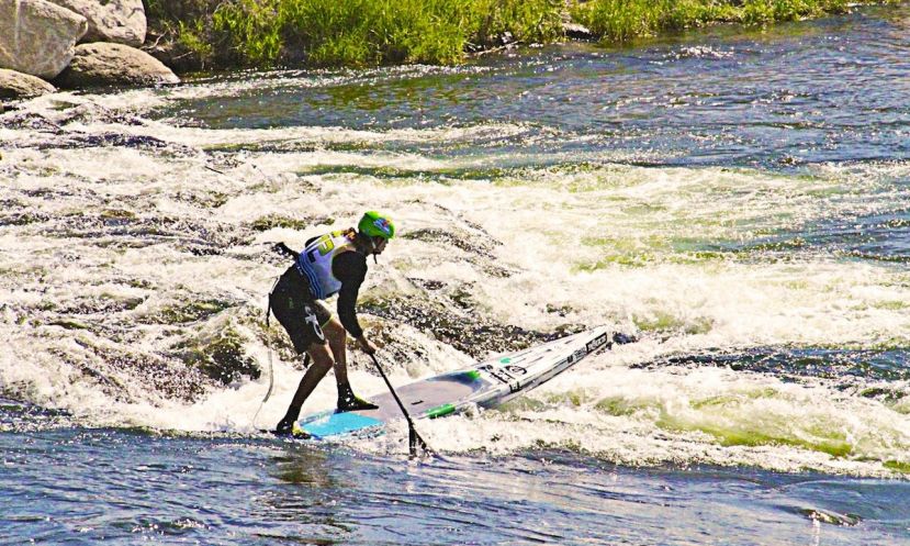 Rogue SUP rider and 2014 PRG champ, Fernando Stalla. | Photo Courtesy: Payette River Games Facebook