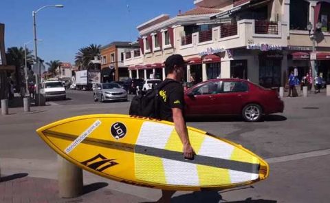 Beau Nixon SUP Surfing Huntington Beach